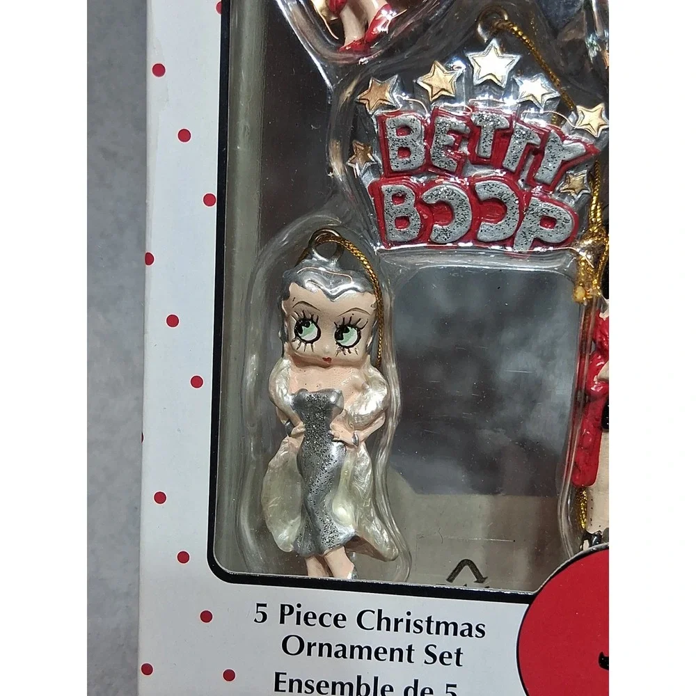 Kurt Adler • Betty Boop 5 pc. Mini Ornament Set • 2008 New